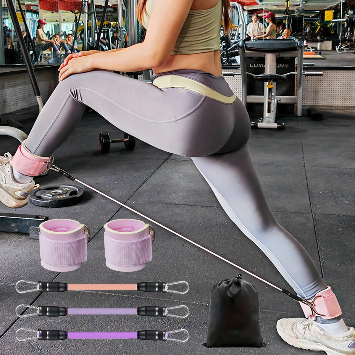 Performance Lower-Body Ankle Resistance Band Set image 0