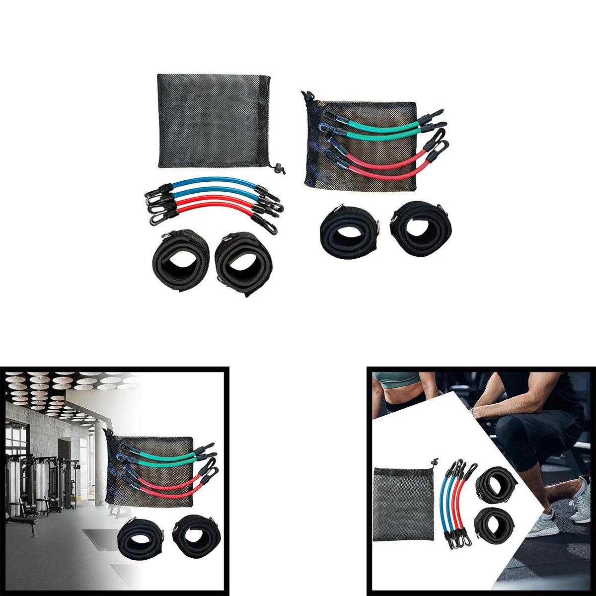 Travel Lower-Body Ankle Resistance Band Set image 0