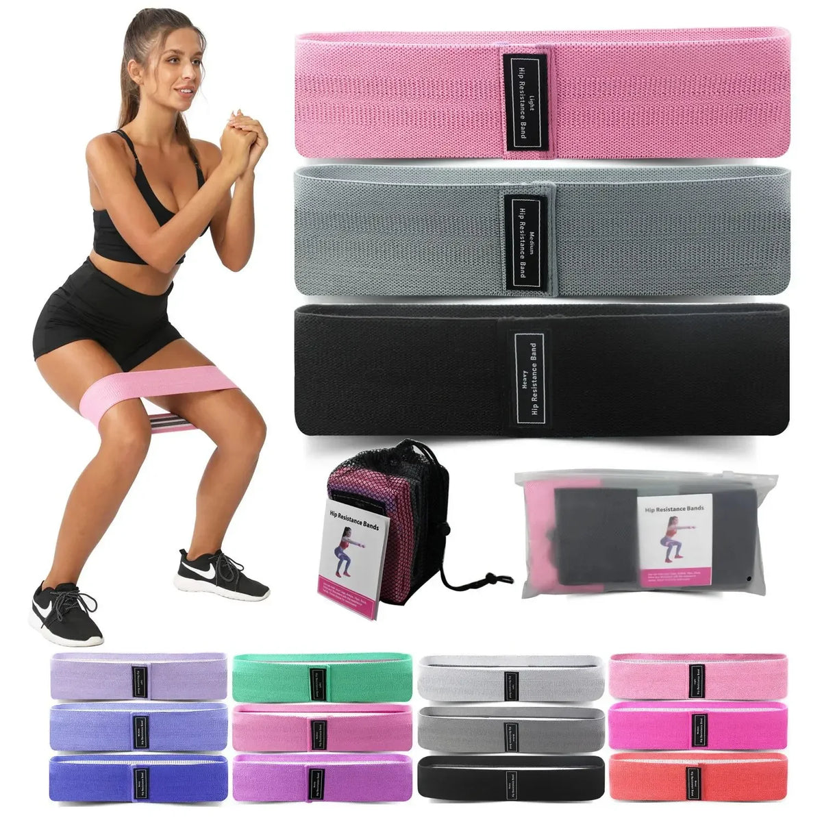 Non-Slip Fabric Hip Band Set image 0