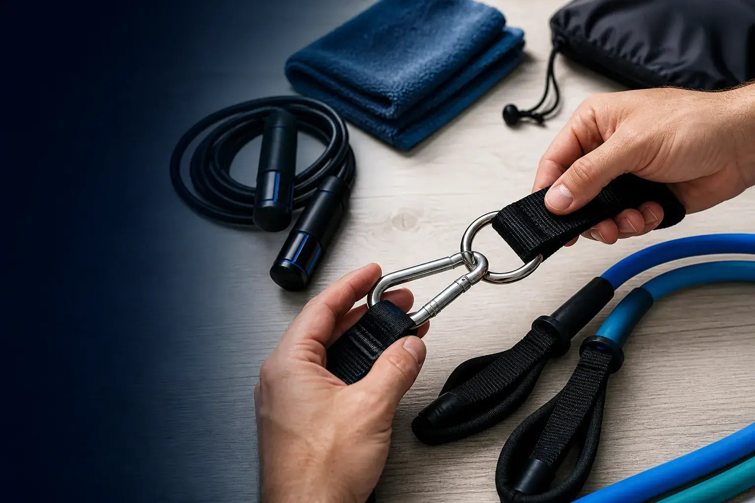 Close-up inspection of resistance equipment connections